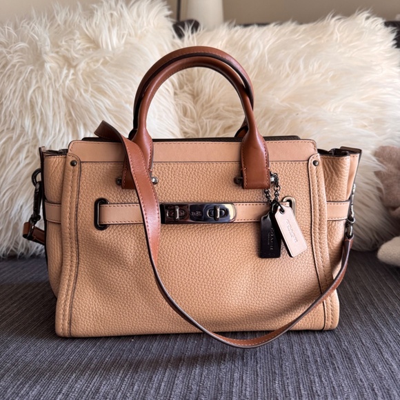 Coach Satchel with Detachable Crossbody Strap - Picture 3 of 4